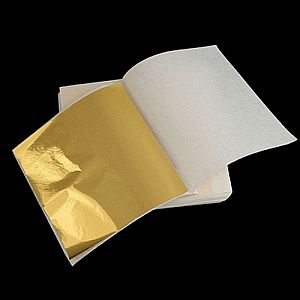 Gold Leaf Sheet Edible Kertas Emas Lembaran Hiasan Dekorasi Tart Cake - A817