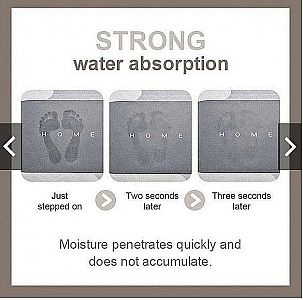 Keset Kamar Mandi Diatomite Kotak Karpet Kaki Daya Serap Anti Slip Dapur