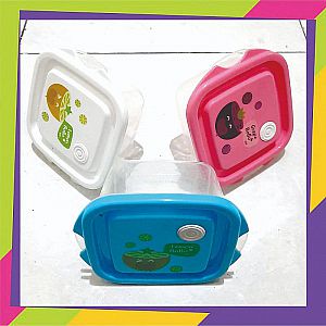 Microwave Lunch Food Box Kotak Makan Anti Tumpah Plastik Kecil Set 3 - A861