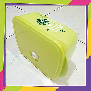 Lunch Box Food Grade Kotak Makan Tepak Anti Tumpa Per Set Isi Tiga Pcs - A862