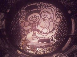 Lampu Tidur Natal Proyektor Santa Claus Snowman - 876 