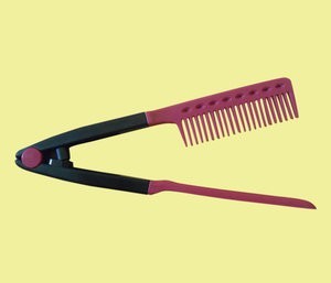 Sisir Ion V Pelurus Rambut Instan Brush Hair Styling Murah Asli Alami - 377