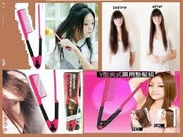 Sisir Ion V Pelurus Rambut Instan Brush Hair Styling Murah Asli Alami - 377