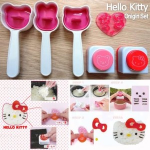 Cetakan Nasi Puncher Nori Bento Hello Kitty 3 In 1 Ori Sanrio - 548