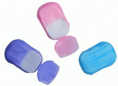 Sabun Kertas Unik Praktis Bersih Simple Travelling Paper Soap Murah - 480