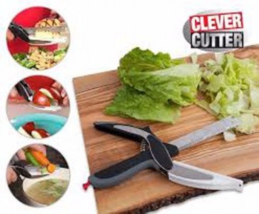 Clever Cutter Pisau Dapur 2 in 1 Talenan Praktis Murah � 683