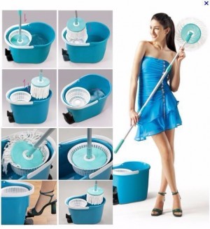 Magic Mop Super Mop Alat Pel Lantai Serbaguna Rotasi 360 Derajat Peras Wonder - 770