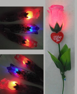 Bunga LED Lampu Mawar Nyala Kado Romantis Pasangan Pacar - 771