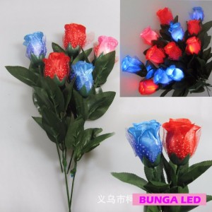 Bunga LED Lampu Mawar Nyala Kado Romantis Pasangan Pacar - 775