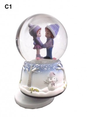 Waterball Couple Kado Romantis Putar Musik - 508