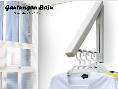 Gantungan Baju Indoor Lipat Baut &ndash; 465