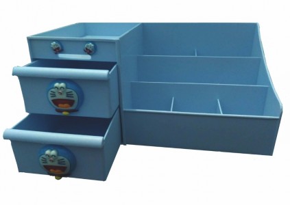 Rak Kosmetik Doraemon Tempat Wadah Kotak Kosmetik Doraemon Serbaguna - 937