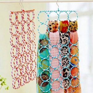 Hanger Ring Jilbab Gantungan Hijab Mukena Hanging Alat Gantung Syal Multifungsi Serbaguna &nbsp;- 366
