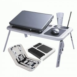 Meja Laptop Portable Murah | E-Table Double Fan - 087