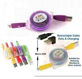 Kabel Data Tarik LED Nyala Fleksibel Ulur Handphone Hp Smartphone Cas Charge Serbaguna &ndash; 740