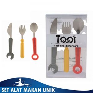 Alat Makan Perkakas Mekanik Set Tool Like Dinner Ware Peralatan Makanan Unik Obeng Tang Kunci - 479