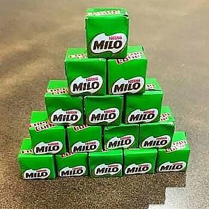 Milo Cube Original Coklat Milo Kotak harga satuan 1 pak isi 100 pcs - 399