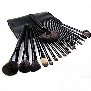 Kuas Make Up Set 24 Lengkap Plus Pouch Brush Makeup Alat Rias Wajah Cantik - 696