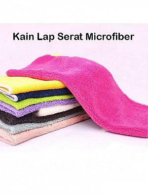 Lap Kain Microfiber Serat Lap Microfiber Pembersih Mobil Motor Perabot Rumah Lemari Meja – 851