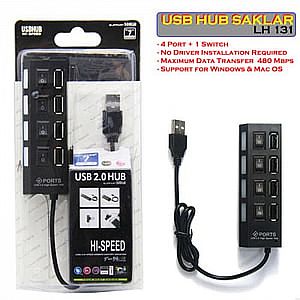 USB Hub Saklar 4 in 1 LH-131 On Off  Switch Saklar Stop Kontak Elektrik – 461
