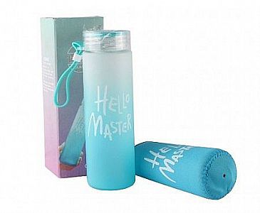 Hello Master Kaca Botol Minum Warna Free Pouch Bottle Tempat Wadah Air – 783A
