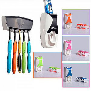 Jinxin Dispenser Odol dan Sikat Gigi Pasta Set Otomatis di Wastafel Buffet Tooth Brush &ndash; 249