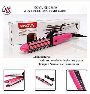 Catok 3 in 1 8890 Nova Lurus Wavy Curly Catokan Pelurus Rambut &ndash; 192