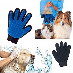 True Touch Glove Pet Grooming Hewan Peliharaan Salon Kucing Anjing Pijat &ndash; 344