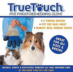 True Touch Glove Pet Grooming Hewan Peliharaan Salon Kucing Anjing Pijat – 344