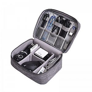 Gadget Organizer Bag Travel Tas Penyimpan Perangkat Elektronik Handphone Charger Adaptor – 202