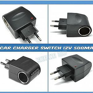 Saver Switch Car Charger TS95 Tester Car Charger USB Lighter Cas Pengubah Jenis Colokan Rokok Mobil 