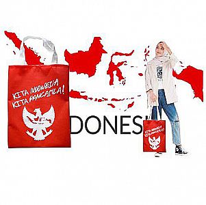 Goodie Bag Kita Indonesia Kita Pancasila Tas Tenteng Nasional Wadah Souvenir Acara Merah Putih Kirab