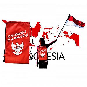 Tas Serut Kita Indonesia Kita Pancasila Ransel Backpack Bag Sederhana Acara Nasional Pawai Bangsa 