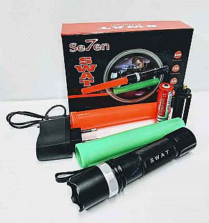 Senter Polisi SWAT bonus Cone Police Flashlight Bantu Atur lalu Lintas Jalan Raya – A18