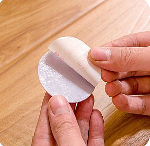 Pengaman Pintu dan Engsel Bulat Penahan Pelindung Dinding Tembok Rumah Tangga – A19