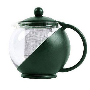 Teapot 1250 ml Teko Teh Kaca Ceret Tempat Wadah Teh Manis dengan Saringan &ndash; A29