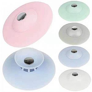 Flexible Drain Stopper & Sink Trainer Sink Plug Putih Penyaring Kotoran Wastafel Lubang Air Selokan 