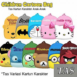 Tas Ransel Sekolah&nbsp;Anak Karakter Kartun Lucu Fashion Kids Aneka Motif &ndash; A51