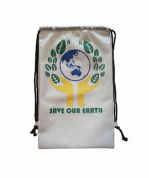 Tas Serut Save Our Earth Selamatkan Bumi Lingkungan Go Green Kain Daur Ulang – 748