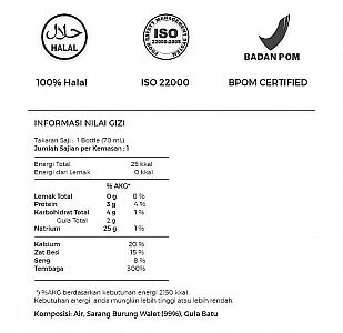 Realfood Pure Wellness Sarang Burung Walet ORI Indonesia Original Halal BPOM Bird ‘s Nest – A75  
