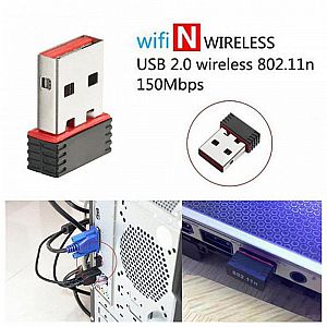 USB WiFi Wireless Adapter Network USB wifi single 150 Mbps PC Laptop Komputer -  A92