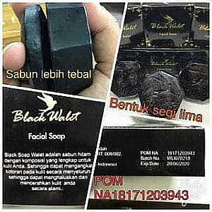 Sabun Wajah Black Walet Muka Cerah Facial Soap Original BPOM Mandi Ori – A105
