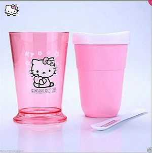 Ice Maker Korea Pembuat Minuman Es Gelas Imut Motif Hello Kitty Karakter Sanrio - 541