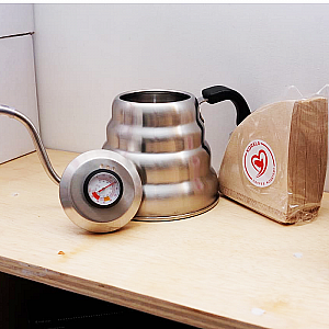 Teko Leher Angsa Thermometer Ceret Tempat Termos Pengukur Suhu Goose Neck&nbsp;&ndash; A113