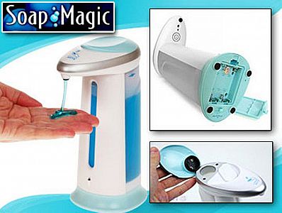 Dispenser Sabun Cair Magic Soap Dispenser Otomatis Cuci Tangan Cair Wastafel – A148