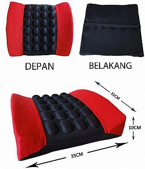 Bantal Mobil Pijat Travel Car Massage Pillow Bantalan Punggung Terapi Pegal – 011