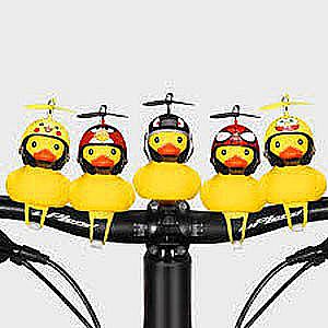 Bebek Helm Baling Aksesoris Sepeda Motor Mobil Lucu Bunyi Sinar Lampu LED Light – A49