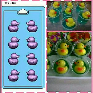 Cetakan Coklat Puding 3 D Jelly Agar Bebek Koi Cetak 3D Dimensi Duck – A156