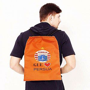 Tas Serut Persija Jakarta FC Jaya Gue Persija Ransel Klub Bola Backpack – A162