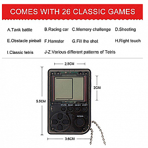 Gantungan Kunci Keychain Game Box Classic Retro Game Console 26 in 1 Key Chain – A215